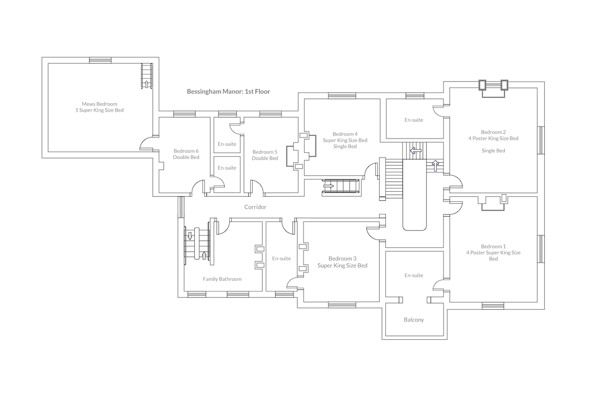 Bessingham Manor Floor Plans - First Floor
