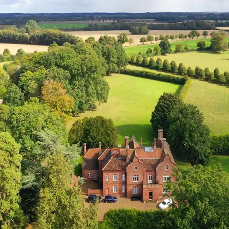 Exterior view of Bessingham Manor available for exclusive hire in North Norfolk